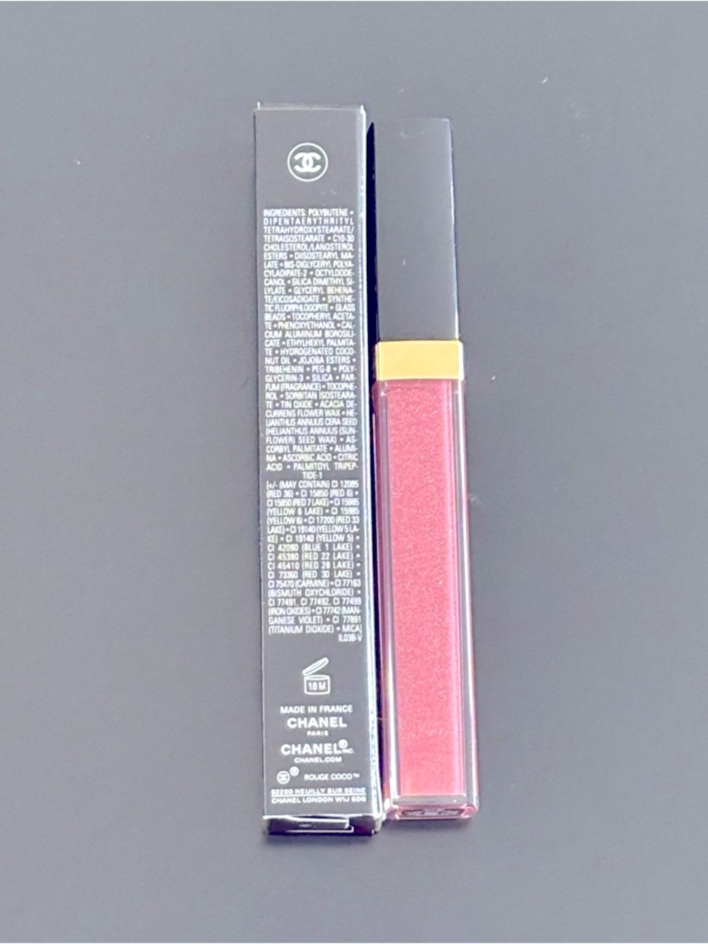 CHANEL Rouge Coco Gloss Moisturizing Lip Gloss - 119 Bourgeoisie - Picture 6 of 6